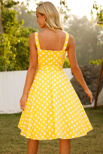 Żółte kropki 1950 Sundress